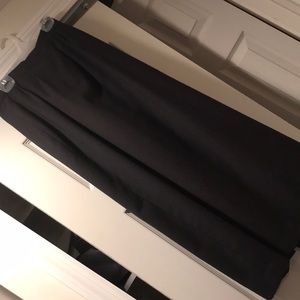 Black lined long skirt